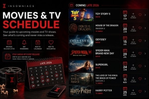 Coming Soon movies and TV shows Calendar